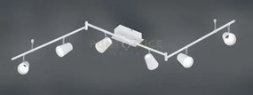 Narcos barra 6 spots 13w 1200lm, 3000k  bianca con diffusore conico...