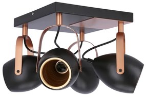 Faretto ANICA 4xE14/40W/230V nero/rame