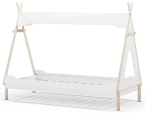 Letto per bambini in legno di pino bianco 90x190 cm Nora - Marckeric