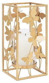 Porta Candele Glam Butterfly Cm 14X14X29   Glam- Mauro Ferretti