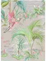 Eijffinger Carta da parati Palm Scenes - Grau