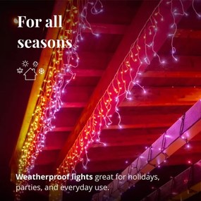 Twinkly TWI190STP-TEU - LED RGB Tenda natalizia per esterni 190xLED 11,5m IP44 Wi-Fi