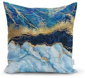 Federa Marmo con Blu, 45 x 45 cm - Minimalist Cushion Covers