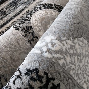 Esclusivo tappeto nero in stile vintage Larghezza: 80 cm | Lunghezza: 150 cm