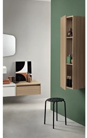 Colonna da bagno reversibile moderna PIAVE ad 1 anta Rovere