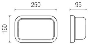 K9 25X16Cm Con Anello 60W E27