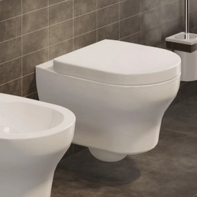 Wc Sospeso Senza Brida Ceramica Cielo "Jo" Bianco Lucido