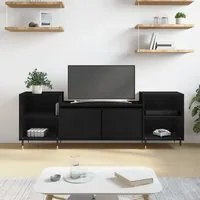 Mobile Porta TV Nero 160x35x55 cm in Legno Multistrato 831333