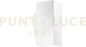 Applique a parete duduk quadrata bianca 2 luci attacco gu10 10x8x18...