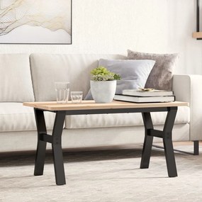 Telaio gambe a y per tavolino da salotto 80x40x43 cm in ghisa