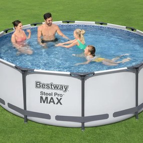 Piscina fuori terra tubolare BESTWAY Steel Pro Max blu H 1.22 x ⌀ 4.57 m