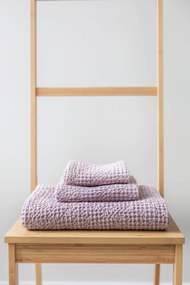 Set asciugamani in cialda di lino - Dusty Rose