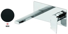 Rubinetto per lavabo ad incasso Soffio nero opaco GATTONI RUBINETTERIA