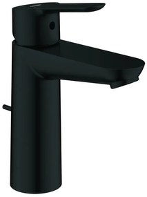 Rubinetto per lavabo a canna media getto aerato Start Clova nero levigato opaco GROHE H 7.5 cm