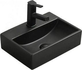 Mexen Mini lavabo da appoggio 40 x 30 cm, nero opaco - 21094085