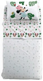 Completo letto singolo Minnie Garden Caleffi in cotone  Colore Multicolor, Dimensioni e Misure Singolo