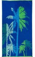 Telo mare 90x165 cm palme blu e verde