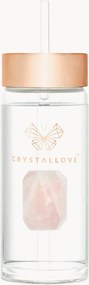 Borraccia in quarzo rosa Crystallove