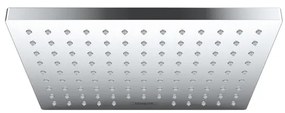 Soffione doccia HANSGROHE Vernis Shape cromo in abs cromato L 23 x H 5.1 x P 17 cm anticalcare 1 getto
