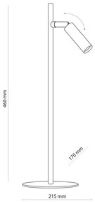 LED Lampada da tavolo LAGOS 1xG9/6W/230V 4000K nero/oro