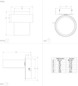 Eglo 39584 - Faretto LED ALBARIZA LED/4,6W/230V