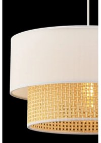 Lampadario a sospensione su cavo ECHO 1xE27/60W/230V crema/beige