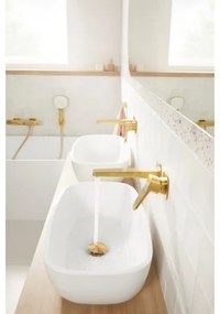 KFA Armatura 4529-810-31 - Miscelatore per lavabo da incasso MALAGA, finitura oro spazzolata