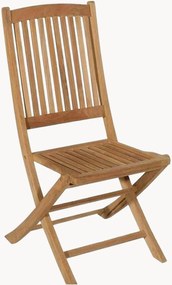 Set di 2 sedie pieghevoli da giardino in legno di teak Fun