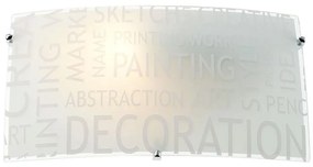 Redo 05-816 - Applique da parete NOTES 1xE27/42W/230V bianca