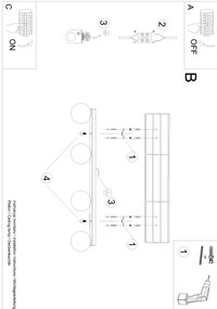 Sollux SL.1149 - Lampada da soffitto YOLI 4xG9/12W/230V bianco