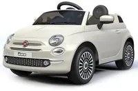 Macchina Elettrica per Bambini 12V con Licenza Fiat 500 Bianca