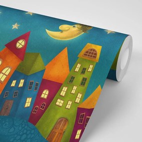Carta da parati – Luna sopra la città