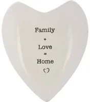 Umidificatore in ceramica Cuore Family and Love 15x4x18 cm