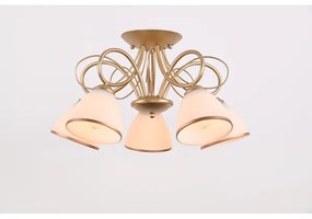 Brilagi - Lampadario a plafone FRED 5xE27/60W/230V Ø 59 cm oro