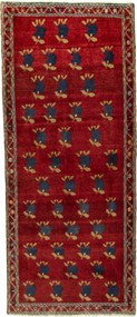 Gabbeh Tappeto 200x90 Rosso (Iran) Annodato A Mano