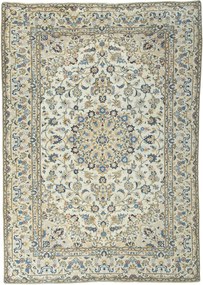 Kashan Tappeto 350x250 Beige (Iran) Annodato A Mano
