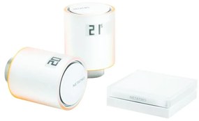 Termostato intelligente e connesso NETATMO NVP-IT con 2 testine e relé bianco