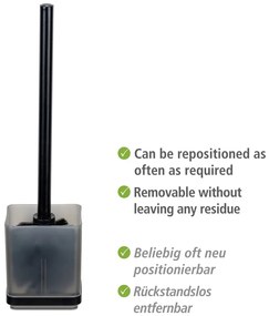 Scopino nero autoportante in plastica Quadro - Wenko