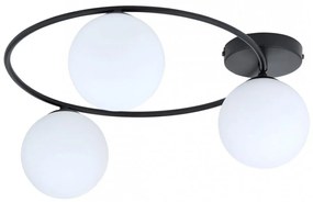 Lampada da soffitto in acciaio SOPRA 3 da interno 3xE14 Colore del corpo Nero e Bianco