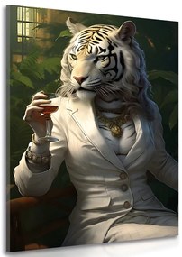 Quadro su tela – Gangster animale tigre femmina