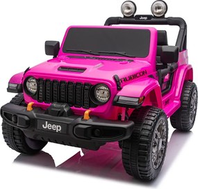 Macchina Elettrica per Bambini Jeep Wrangler Rubicon 12V con Telecomando Rosa...
