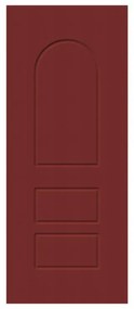 Pannello per porta d'ingresso P085 pellicolato pvc rosso L 92  x H 210.5 cm, Sp 6 mm apertura reversibile