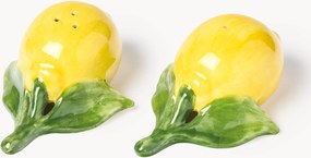 Set saliera e pepiera dipinte a mano Lemon, set da 2