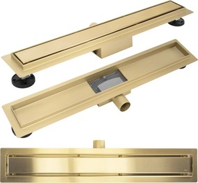 Scarico lineare Neox brush gold 60