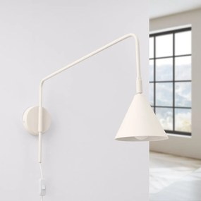 Lampada da parete color crema con alimentazione a corrente ø 14 cm Zylo – Sollux