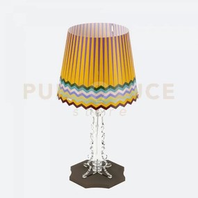 Lampada da tavolo piccola brighella 1 luce attacco e14 disegno rainbow
