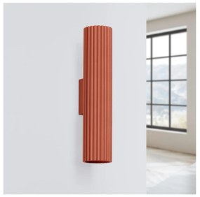 Lampada da parete color mattone Gleam – Sollux