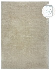Tappeto lavabile beige in fibre riciclate 120x170 cm Fluffy - Flair Rugs