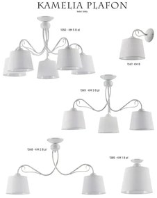 Jupiter 1350 - KM 5 PB - Plafoniera KAMELIA 5xE27/60W/230V