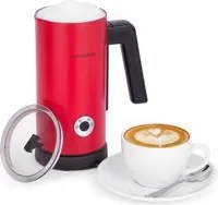 Montalatte elettrico 300 ml rosso acciaio